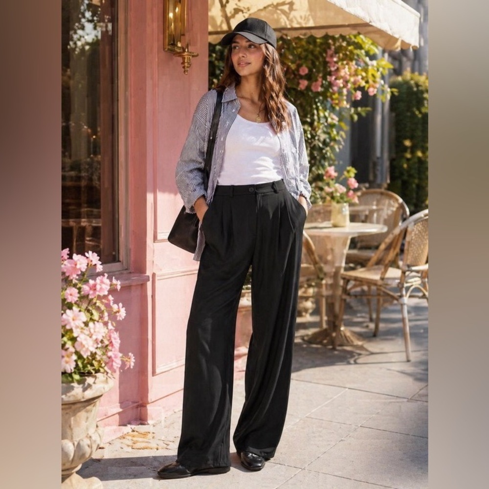 NEW! BANANA REPUBLIC ULTRA HIGH RISE DRAPEY TWILL SOHO WIDE LEG PANT 713489